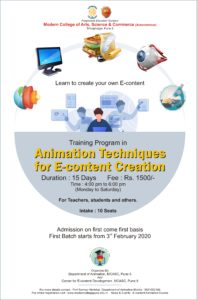 Training Program on Animation Techniques for e-content Development ...