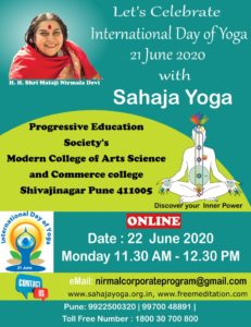 Let's Celebrate International Day Of YOGA with Sahaja Yoga - Modern ...